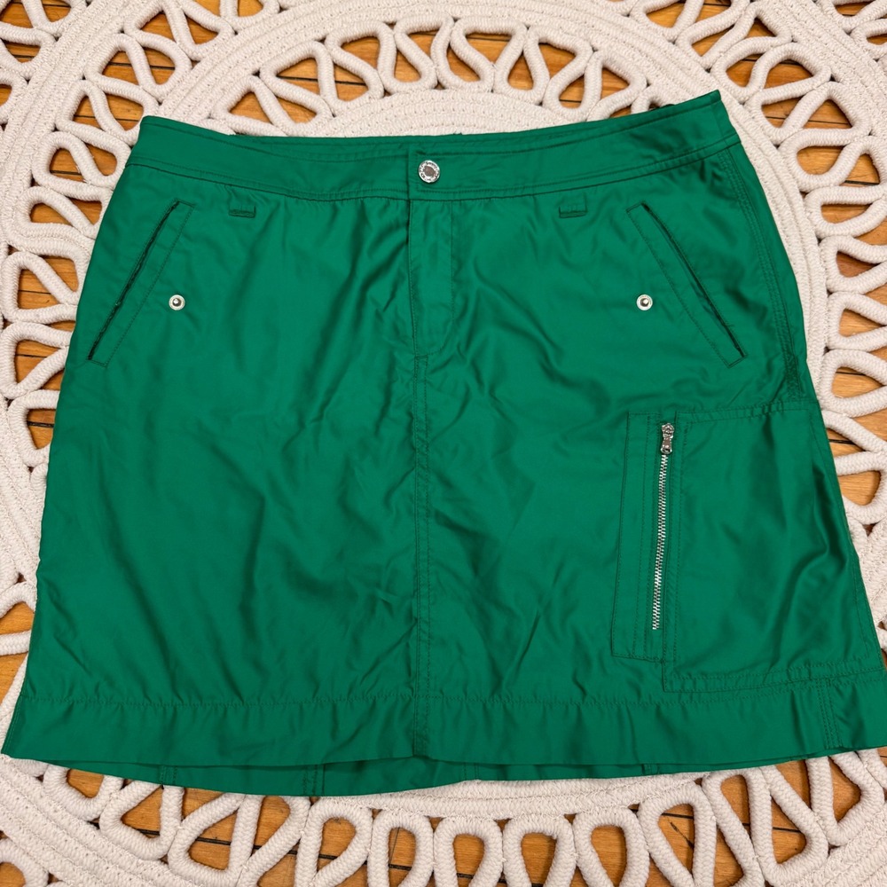 Ralph Lauren Golf Women's Green Skort Size‎ 12 Pleated Athletic Skirt